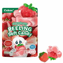 Желейні цукерки Cokoc Peeling Soft Candy Strawberry 75г