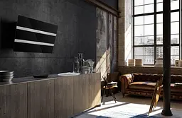 Витяжка Faber похила 80 см 1219 м3г Steelmax Ev8 Led Bk A80 чорний+нержавіюча сталь - мініатюра 3