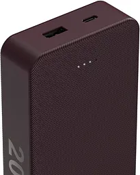 Акумулятор портативний літій-іонний Power Bank Hama 20000 мА·рік, USB-C, USB-A, plum - мініатюра 4