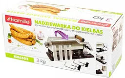 Шприц для наповнення ковбас з 4-ма насадками Kamille 3 кг kuh0007737 - мініатюра 2