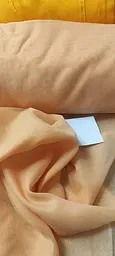Тюль шифон персиковий без обважнювача 500х270 - мініатюра 6