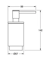 Дозатор для рідкого мила Grohe Selection 41218KF0, Чорний матовий - мініатюра 3