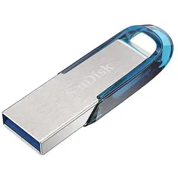 USB флеш накопичувач SanDisk 128GB Ultra Flair Blue USB 3.0 (SDCZ73-128G-G46B) - мініатюра 2