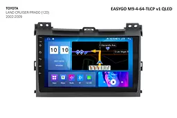 Штатна автомагнітола EasyGo M9-4-64-TLCP v1 QLED Toyota Land Cruiser Prado (120)