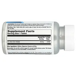 Цинк оротат KAL Zinc 30 Orotate Sustained Release, 90 таблеток - мініатюра 2