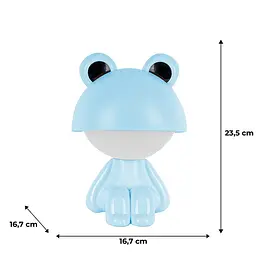 Світильник-нічник Kite LED з акумулятором Cute Froggy блакитний (K25-316-3-3) - мініатюра 4