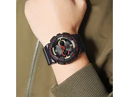Чоловічий наручний годинник 2118BKRD Black-Red Skmei acs0030266 - мініатюра 5