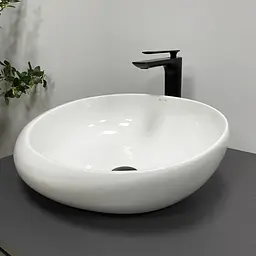 Умивальник VBI Riccia white накладний VBI-017200, Білий - мініатюра 4