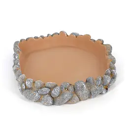 Поїлка для рептилій Hobby Drinking bowl Pebbles L 25x21x4см (36402) - мініатюра 4