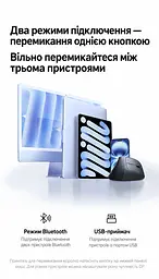 Бездротова вертикальна миша UGREEN M571S Bluetooth та USB-A приймач 2,4 ГГц 4 рівні чутливості до 4000 DPI перемикання між трьома пристроями тихі кнопки та коліщатко вбудований акумулятор із заряджанням USB-C бічні кнопки швидкого доступу пам’ять DPI для кожного пристрою опора для великого пальця протиковзна накладка під палець у комплекті відсік для приймача кабель заряджання USB-A на USB-C 1 м у комплекті темно-сіра з чорним (85237) - мініатюра 3