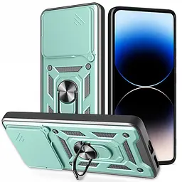 Чохол Ummi Camshield Serge Ring для Xiaomi Poco F7 Зелений / Green - мініатюра 3