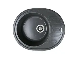Кухонна мийка Adamant OVUM графіт 615x495x200 мм, з крилом 61,5 см
