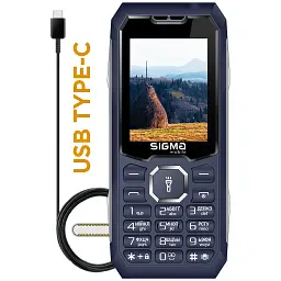 Мобільний телефон Sigma X-style 341 BRO Type-C Blue (4827798368428) - мініатюра 2