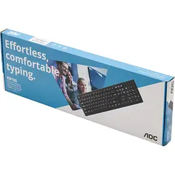Клавіатура AOC KB100B USB UA Black (KB100B/97) - мініатюра 2