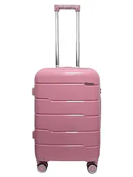 Валіза мала S+ з поліпропілену Milano bag 0305 52л Рожевий