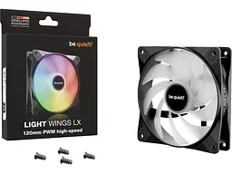 Вентилятор для корпусу Be quiet! LIGHT WINGS LX 120mm PWM high-speed (BL123) - мініатюра 4