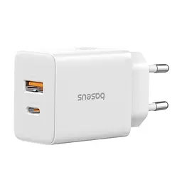 Мережевий зарядний пристрій Baseus Cube Fast Charger C+U 30W EU Cluster білий P10111404213-00 - мініатюра 6