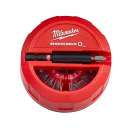 Набір біт SHOCKWAVE MILWAUKEE, (15 шт), пластиковий кейс