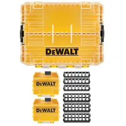 Ящик для інструментів DeWALT для біт системи TSTAK Tough Case М із футляром-2 шт, касетами для біт 6 шт. (DT70803) - мініатюра 3
