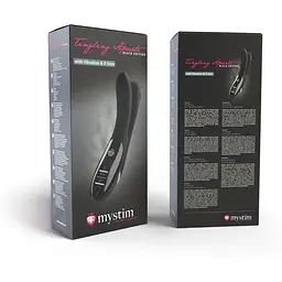 Вібратор подвійний з електростимуляцією Mystim Tingling Aparte eStim Black - мініатюра 11