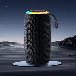 Портативна колонка REMAX RB-M82 Party Light Portable Wireless Speaker, 2*7W, Black - мініатюра 3