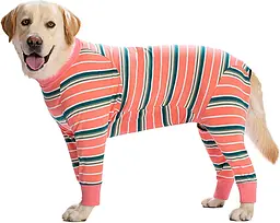 Піжама/попона для собак MIAODODO D15 Pink Stripes