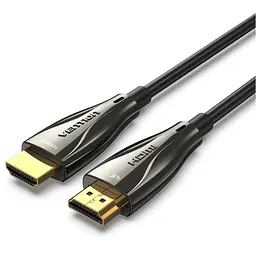 Кабель HDMI M-M, 50.0 м, V2.0, Optical 4K 60Гц 18Gbps Dolby 7.1 PVC Чорний Zinc Alloy Vention
