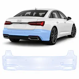 Антигравійна захисна бронеплівка за лекалами для Audi A6 C8 facelift 2023-2025 - задній бампер