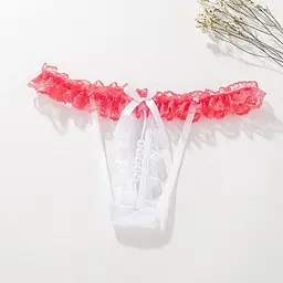 Сексуальні спокусливі еротичні труси - еротична білизна 46 L білий 9001-1 - мініатюра 2