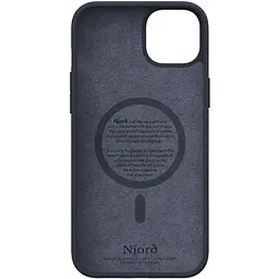 Чохол-накладка Njord Salmon Leather MagSafe Case Black для iPhone 15 Plus (NA52SL00) - мініатюра 5