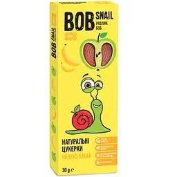 Фруктові яблучно-бананові цукерки Bob Snail 30 г