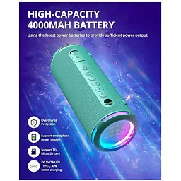 Портативна колонка Tronsmart Lite T7 24W TWS Bluetooth Light Green - мініатюра 5
