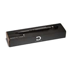 Вібромасажер DOXY3 USB-C Massager MATTE BLACK, кабель USB-C, регульована інтенсивність, компактний - мініатюра 5