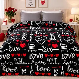 Плед Love You флісовий велсофт Love ly9135 150x200 см - мініатюра 4