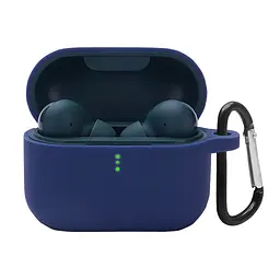 Силіконовий чохол для навушників Xiaomi QCY T10 Pro/T10, Hang Case, синій, ультратонкий захисний кейс товщиною 2 мм, захист від подряпин, пилу та ударів, компактний, з карабіном для кріплення, ArmorStandart (ARM68426)