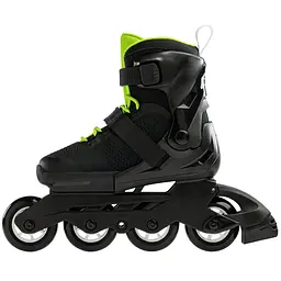 Ролики Rollerblade Microblade 2024 28-32 Чорний-Салатовий - мініатюра 2