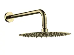Верхній душ Volle Cascada R100 cepillado oro 1586.180215