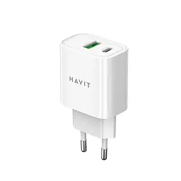 Зарядний пристрій Havit UC111 PRO 20W USB-Aта USB-C білий (HV-UC111-PRO-WH) - мініатюра 4