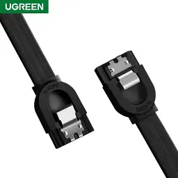 Кабель для передачі даних SATA 3 Data Cable 0.5m US217 Black Ugreen (30796) - мініатюра 2