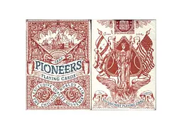 Карти гральні Cartamundi Ellusionist Pioneers Marked (red) (PC_ELPMR) - мініатюра 2