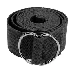 Ремінь для йоги PowerPlay PP_4409 183*3.8 см Чорний (PP_4409_Black) - мініатюра 4