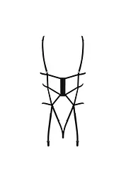 Боді Obsessive Badossa L/XL чорний - мініатюра 6