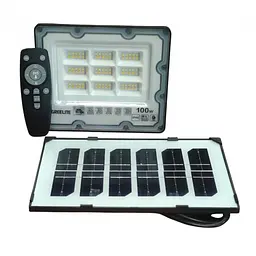 Ліхтар вуличний настінний із сонячною панеллю та пультом Greelite JX 007 100W Solar Flood Led