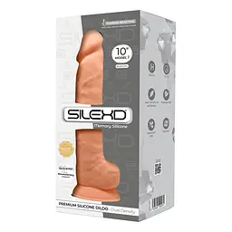 Двошаровий фалоімітатор SilexD Adrien Lastic Flesh (Model 1 size 10in), 26.3х5 см - мініатюра 5