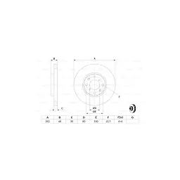 Гальмівний диск Bosch 0 986 479 308 - мініатюра 5