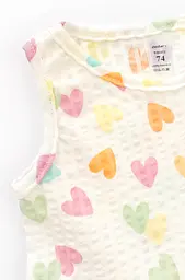 Комплект для дівчинки в сердечка: туніка, блумери, пов'язка Hearts - мініатюра 5