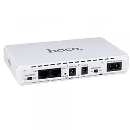 Джерело безперебійного живлення Hoco DB25 Smart Mini UPS для роутерів 5V/9V/12V 8800 mAh White - мініатюра 3