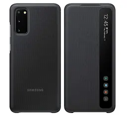 Оригінальний чохол-книжка S-View Clear View Cover EF-ZG980CBEGRU для Samsung Galaxy S20 5G Чорний - мініатюра 3