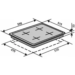 Газова поверхня VENTOLUX HSF640-W3G CESBT (WH) - мініатюра 7