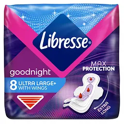 Гигиенические прокладки Libresse Ultra Goodnight Large ночные 8 шт.